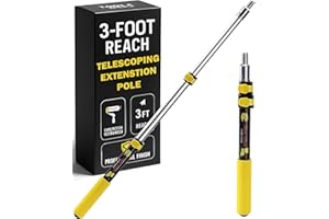 BATES CHOICE Bates- Extension Pole, 3 Ft Pole, Telescoping Pole, Paint Pole, Extendable Pole, Paint Roller Extension Pole, Painters Pole, Extension Handle, Telescoping Handle, Telescoping Paint Roller Pole…