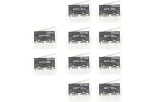 PMMCON 10 Pcs D2F-01L Microswitch Basic Switch