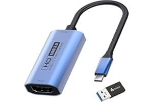 Guermok Video Capture Card, USB3.0 HDMI to USB C Capture Card, 4K Full 1080P60FPS Capture Devices for Gaming Live Streaming V