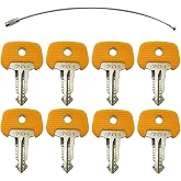8PCS Ignition Keys 701, 28520480 &ndash; Compatible with Jungheinrich, Komatsu, BT, TCM, MIC Forklifts &amp; Pallet Trucks &ndash; Replacement for Heavy Equipment