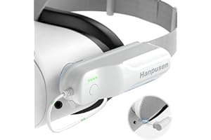 Hanpusen VR Battery Pack for Oculus Quest 2 Accessories, 5000mAh Compact and Portable Battery Pack VR Accessories Compatible for Meta Quest 2 and Quest