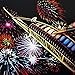 Scratch & Sketch Art Paper(A4) for Kids & Adults, Rainbow Painting Night View Scratchboard, Art&Craft, Engraving Art Set: 4 Sheets Scratch Cards & Scratch Drawing Pen, Clean Brush (Colorful Fireworks)