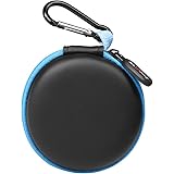 Sports Headphones Splash Proof Case, HiGoing Portable Protection EVA Hard Earpieces In-Ear Earbud Travel Carrying Cases with Climbing Buckle, Blue