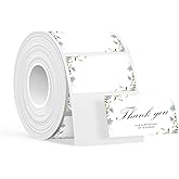 SUPVAN T50M Series Label Maker Tape, 1.96" × 1.18" (50mm × 30mm) 230 Labels/Roll Genuine Laminated Thermal Label Tape Refill, Waterproof Oilproof Highly Adhesive Auto Detect Labels, Flowers