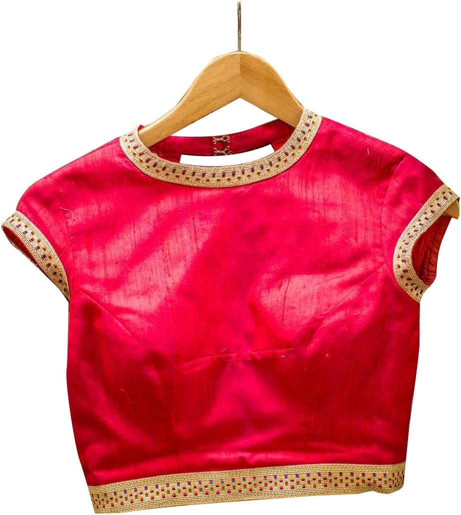 Women's Party Wear Readymade Bollywood Designer Indian Style Padded Blouse for Saree Crop Top Choli