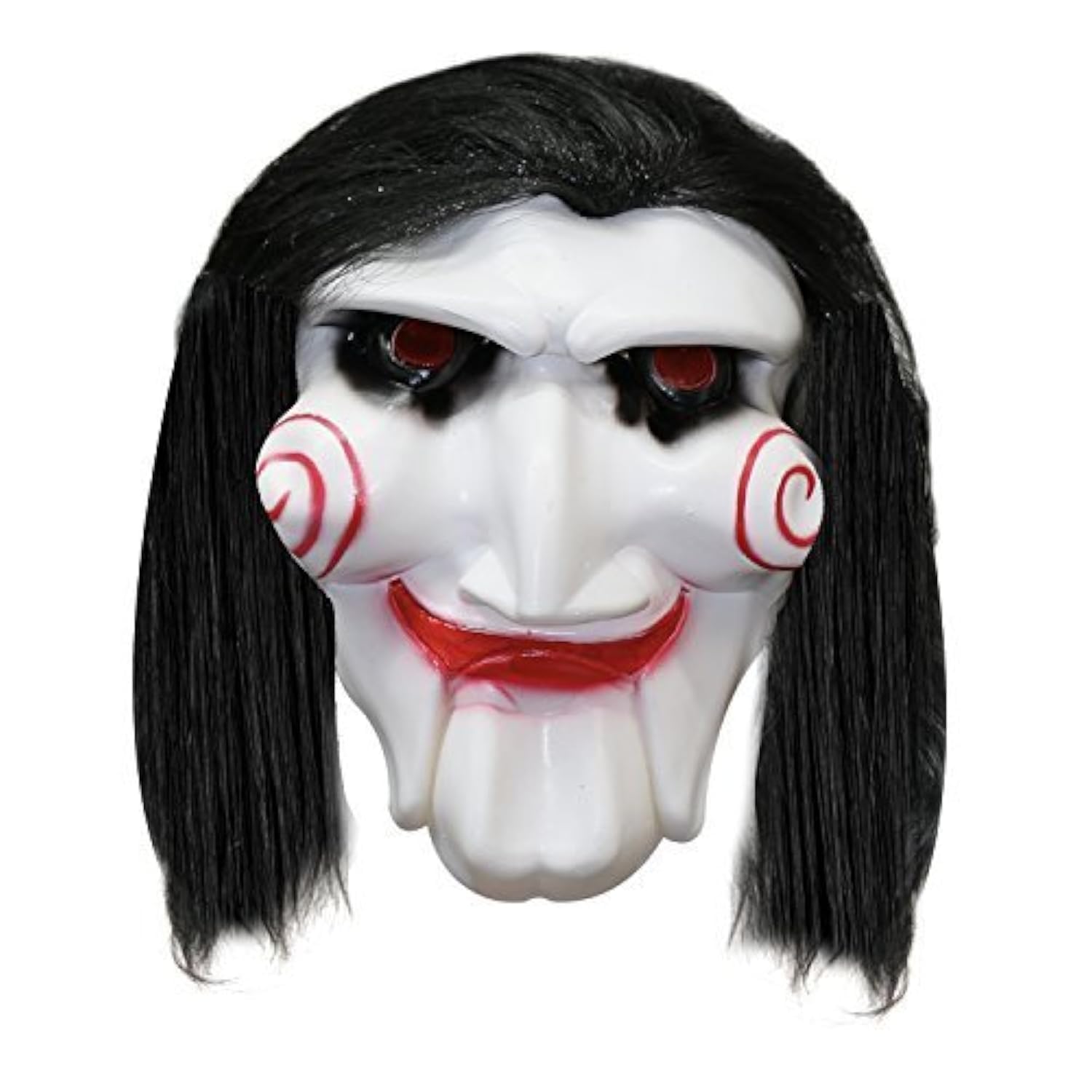 Robelli Unisex Billy Halloween Plastic Mask with Hair