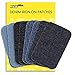 ZEFFFKA Denim Iron On Jean Patches No-Sew Shades of Blue Black 8 Pieces Assorted Jeans Cotton Jeans Repair Kit 3