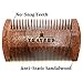 Travers Brands Beard Grooming Kit for Men, Beard & Mustache Growth Grooming & Trimming Gift Set, Black Boar Bristle Beard Brush, Red Sandalwood Beard Comb, Black Trimming Scissors for Styling