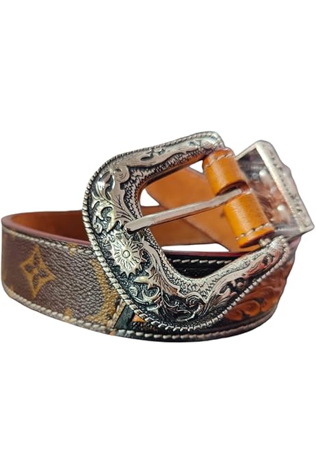 Cowboy Belt For Boys Kids' Sunflower Western Belt Genuine