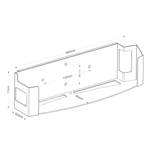 Monzlteck Wall Mount for PS3 Slim,Steel Mount Wall Holder Bracket