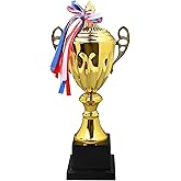 KisSealed Large Trophy,Metal Gold Trophy Cup, Gold Award for Sports,Tournaments,Competitions,Soccer Football League Match Tro