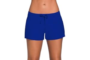 ChinFun Women's Board Shorts Swimswear Bottoms Tankini Swim Bathing Briefs Swimsuit Boardshorts Beach Trunks with Liner