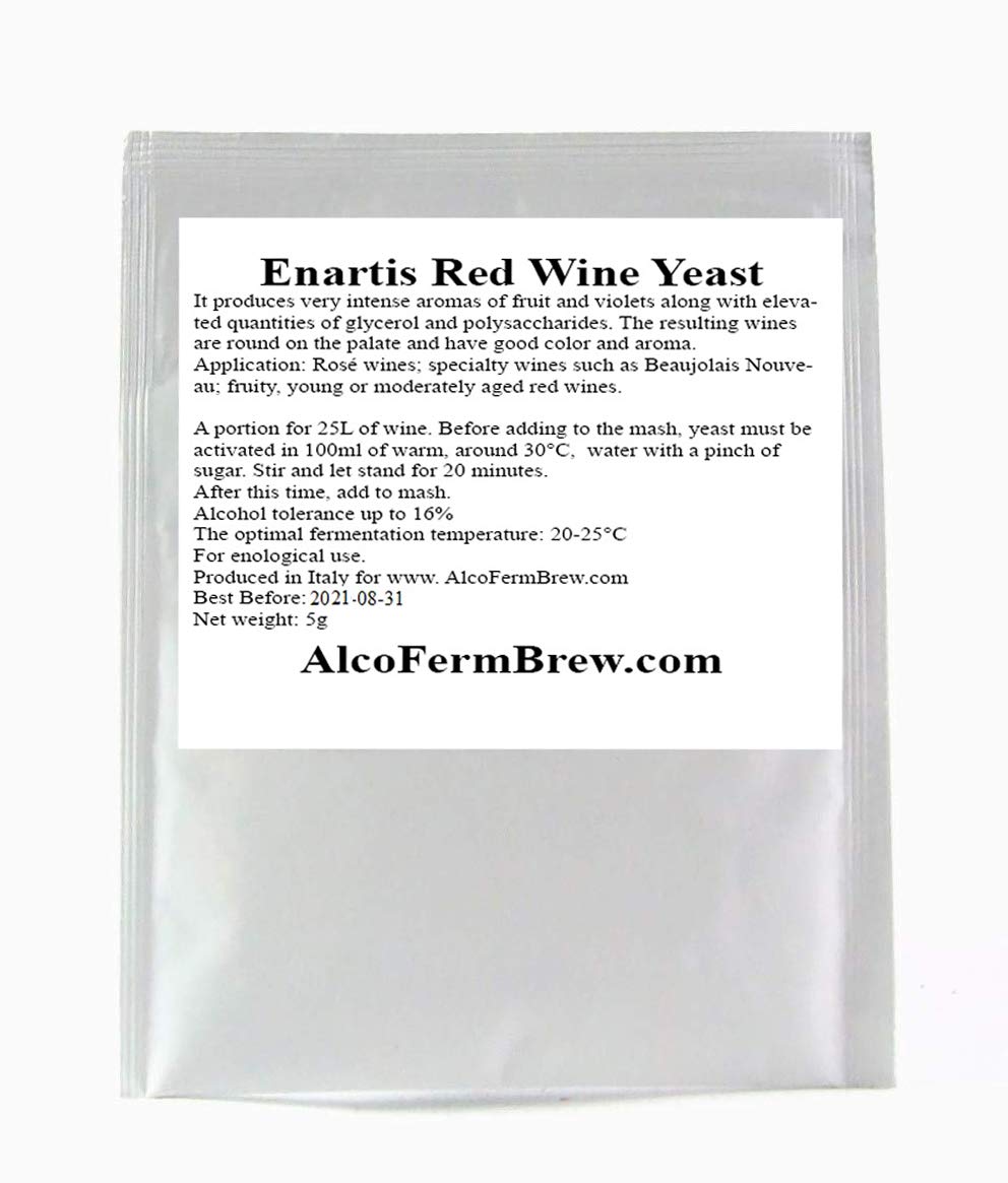 Wine Yeast RED Wine 25L Dried Active Yeast, Wine Making Yeast