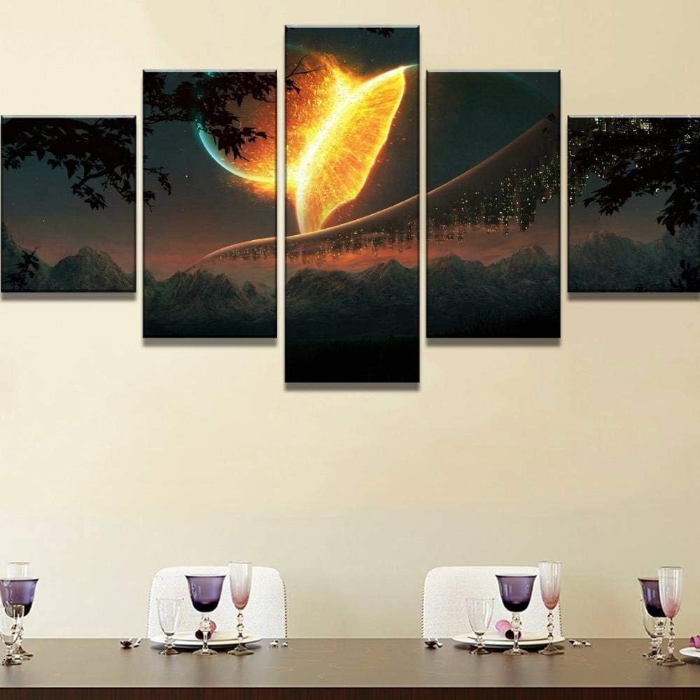 Amazon.com: LOVEQ 5 Pieces Canvas Painting Wall Art 5 Piece Canvas