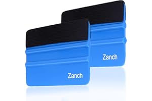 Zanch 2pcs Vinyl Wrap Tools, 4-Inch Mini Squeegee for Vinyl, Versatile for Craft Sign Making, DIY Projects, and Window Tint —Blue