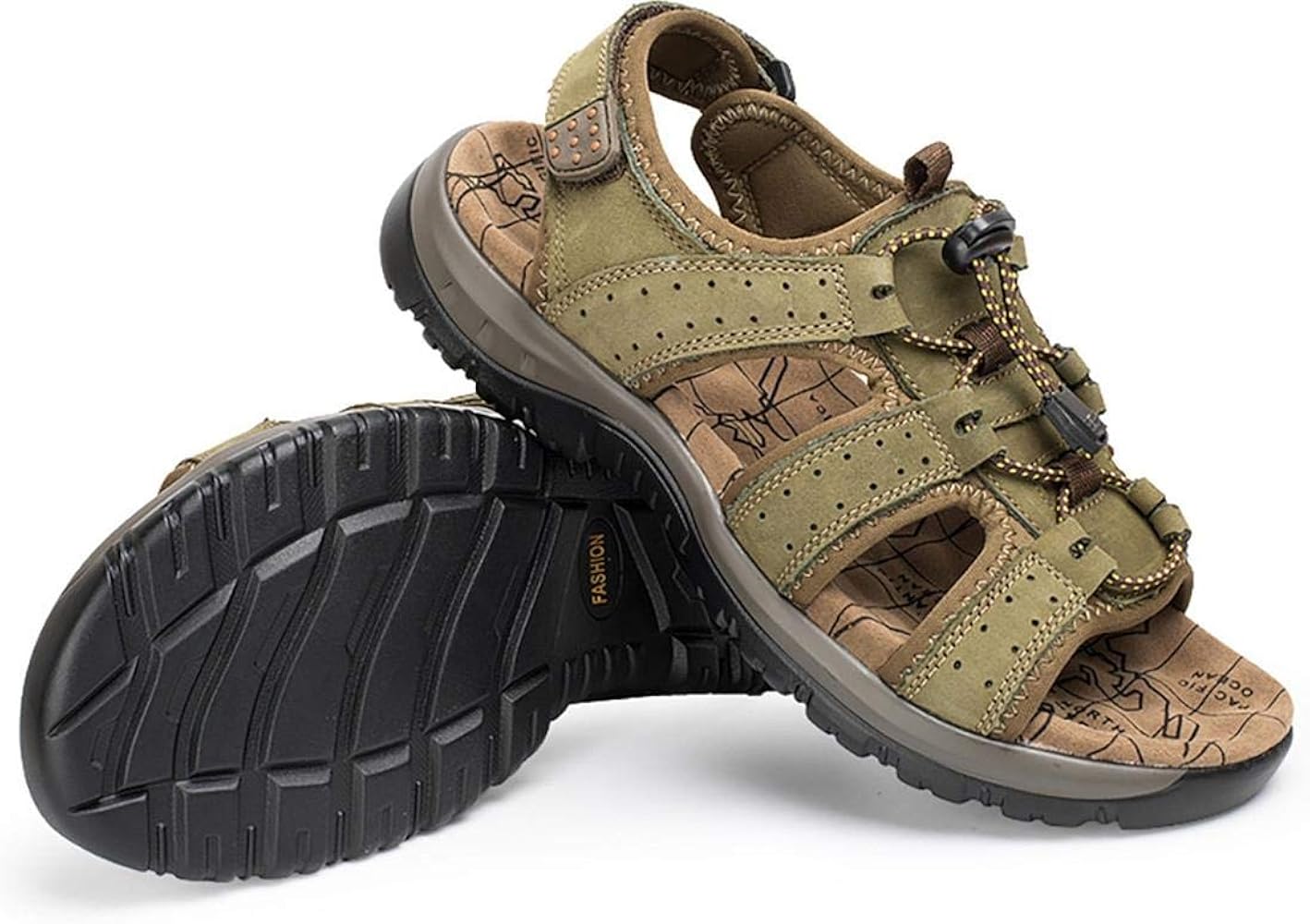 mens wide closed toe sandals