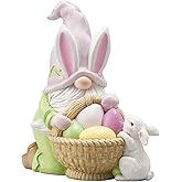 Easter-Decorations Gnomes-Decor Spring Table Ornaments - Spring Decororation Resin Faceless Easter Gnomes Figurines Gifts for Theme Party or Basket Stuffers Filler 3.5*1.5*3.5 inch Newman House Studio