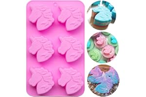 Palksky 6 Cavities Silicone Soap Molds/Bath Bomb Mold, Christmas Soap Molds for Soap Making Pudding Loaf Brownie Cornbread Chocolate Candy Jelly Resin Crayon Lotion Bars Ice