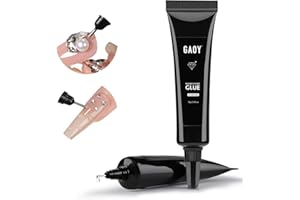 GAOY Multi-Functional Rhinestone Glue, Strong Adhesion 3D Gel Nail Art Glue for Nail Charms, Gems and Jewels Decoration, 15g No Wipe UV Light Cure