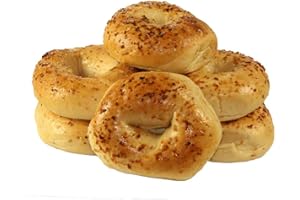 Just Bagels Onion Bagel, 4 Ounce - 48 per case.