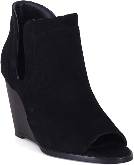 TIHOO Womens Stacked Booties Zipper