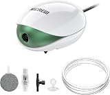 NICREW UFO Air Pump Aquarium Ultra Silent 1.7W for Up to 150 L