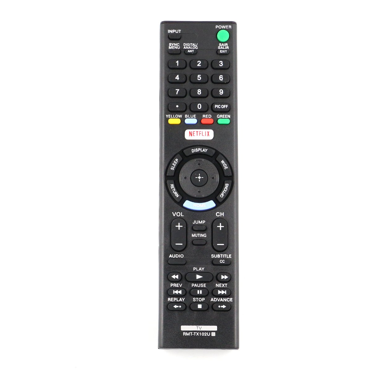 Vinabty RMT-TX102U Replacement TV Remote Control Compatible with Sony TV KDL-48R550C KDL32R500C KDL40R510C KDL40R530C KDL40R550C KDL48R510C KDL48R530C KDL48R550C KDL-48W650D KDL-32R500C KDL-40R510C