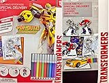 Transformers Coloring Kit for Kids Featuring Pop-Outs for Play!