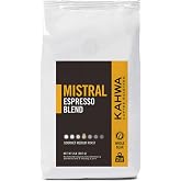 Kahwa Coffee Mistral Italian Style Medium Roast Espresso Blend, Whole Bean Coffee, 2 lb Bag