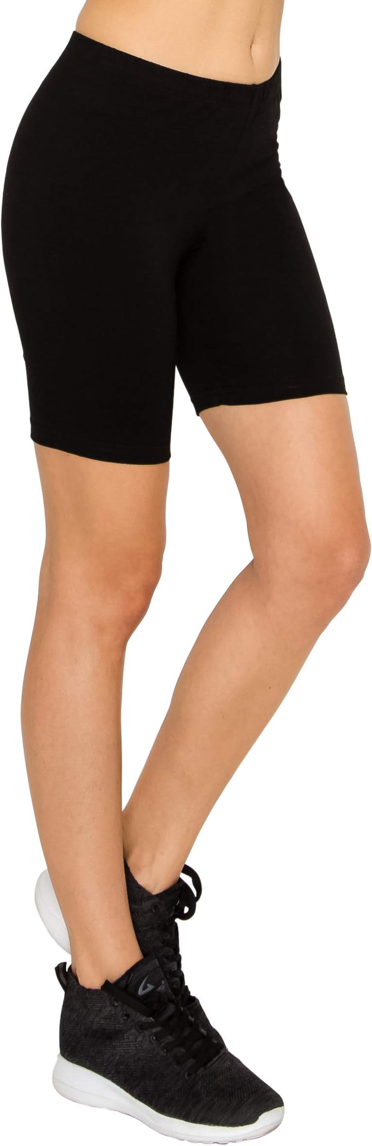 EttelLut Cotton Active Running Bike Leggings-Athletic Exercise Yoga Walking 7"/3" Shorts