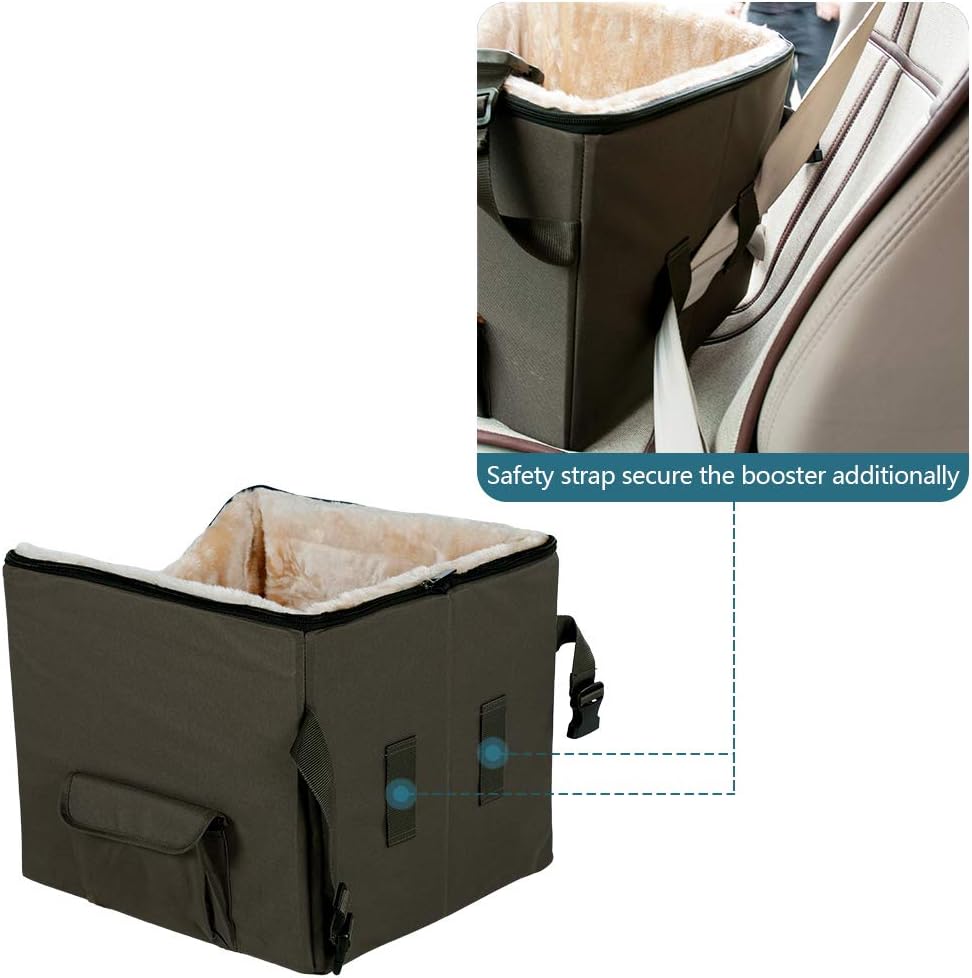 Petsfit Dog Lookout Car Booster Seat with Summer and Winter Liner, 15" Lx16 Wx14 H : Pet Supplies