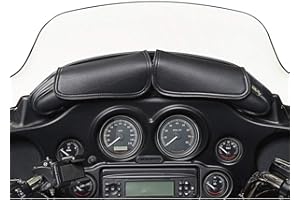 Dowco Willie & Max 04725 Two Pouch Synthetic Leather Motorcycle Windshield Bag: Black, 5 Liter Capacity, 8.3" x 4.7" x 4"
