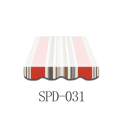 Home & Trends Markisen Volant Markisenbespannung Ersatzstoffe Polyester Maße 3 x 0.23 m 24 Markisenstoffen fertig genäht mit 