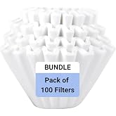 FLTR PUR - 1-2 Cup Coffee Filters &ndash; 100 COUNT - 155mm Filters Engineered Specifically for Manual &amp; Automatic Pour Over Brewers, FSC Certified - Premium Material