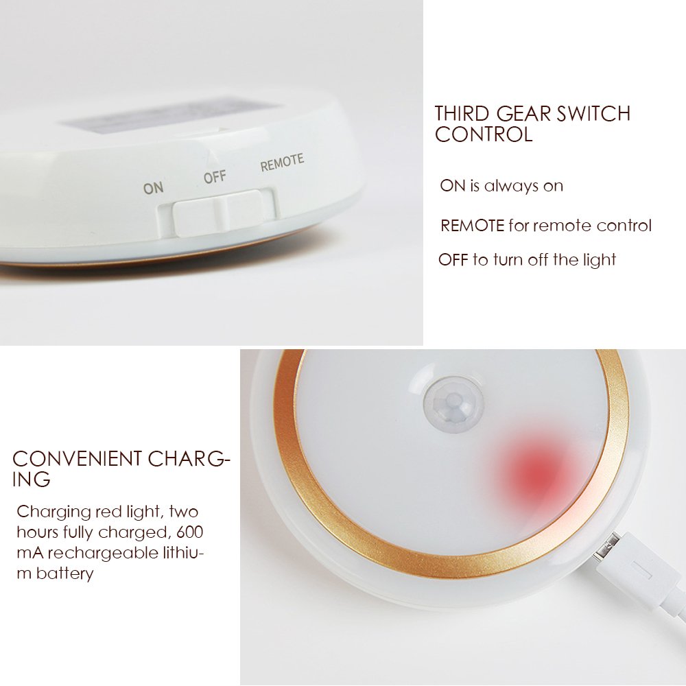 Schrankleuchten 4 Lichtmodi warmes Licht mit Fernbedienung Kü che Led