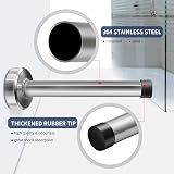 KOLAKO Door Stopper 6 Inch Brushed Stainless Steel with Rubber Bumper view 5