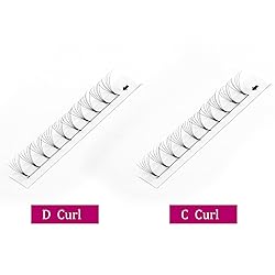 Premade Fans Eyelash Extensions 6D 0.07 D Curl