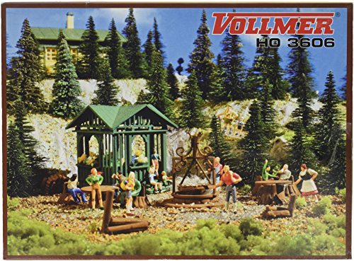 Busch 43606 Grill Place w/Cottage Kit HO Scale Model