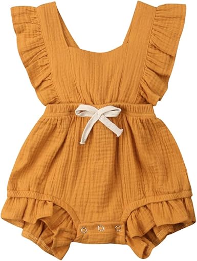 linen rompers baby