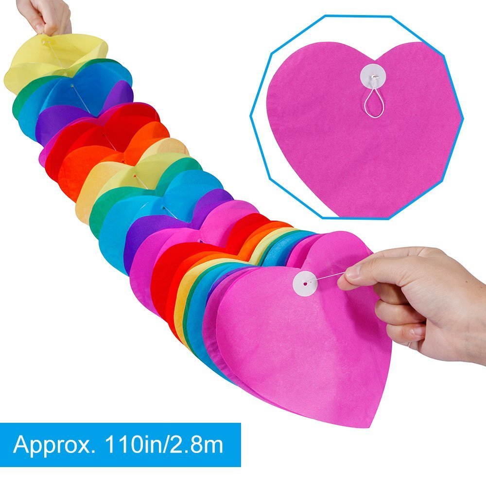 Kit Decorazione Festa di Compleanno, Striscione “Happy Birthday” con 6 Sfere a Nido d\'ape e una Decorazione di Carta Arcobaleno, Party kit