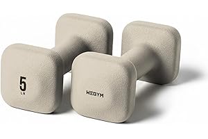 WeGym SafeGrip Square Dumbbells with Anti Slip Handles, Aesthetic Free Weights for Home Workouts, Stable Design Prevents Rolling during Floor Exercises