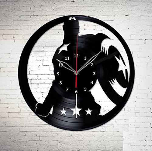 Captain America The Winter Soldier Vinyl Record Wall Clock