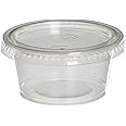 Polar Ice Jello Shot Souffle Cups with Lids, 2-Ounce, Translucent, 40-Pack