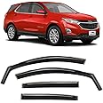 Voron Glass in-Channel Extra Durable Rain Guards for Chevrolet (Chevy) Equinox 2018-2024, Window Deflectors, Vent Window Visors, 4 Pieces - 220126