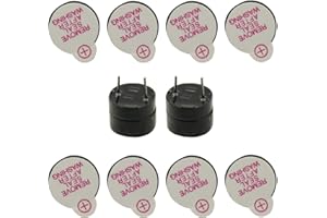 10Pcs 3V Active Buzzer 12mm Magnetic Long Continous Beep Tone Alarm Ringer for Arduino Raspberry Pi Project