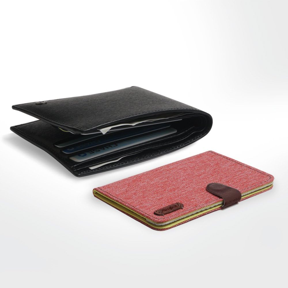 Ringke Flip Phone Card Holder, 3M Stick on Adhesive Multi Slot Card Wallet Attachment - Red, Magnetic - Red, petit - Image 4