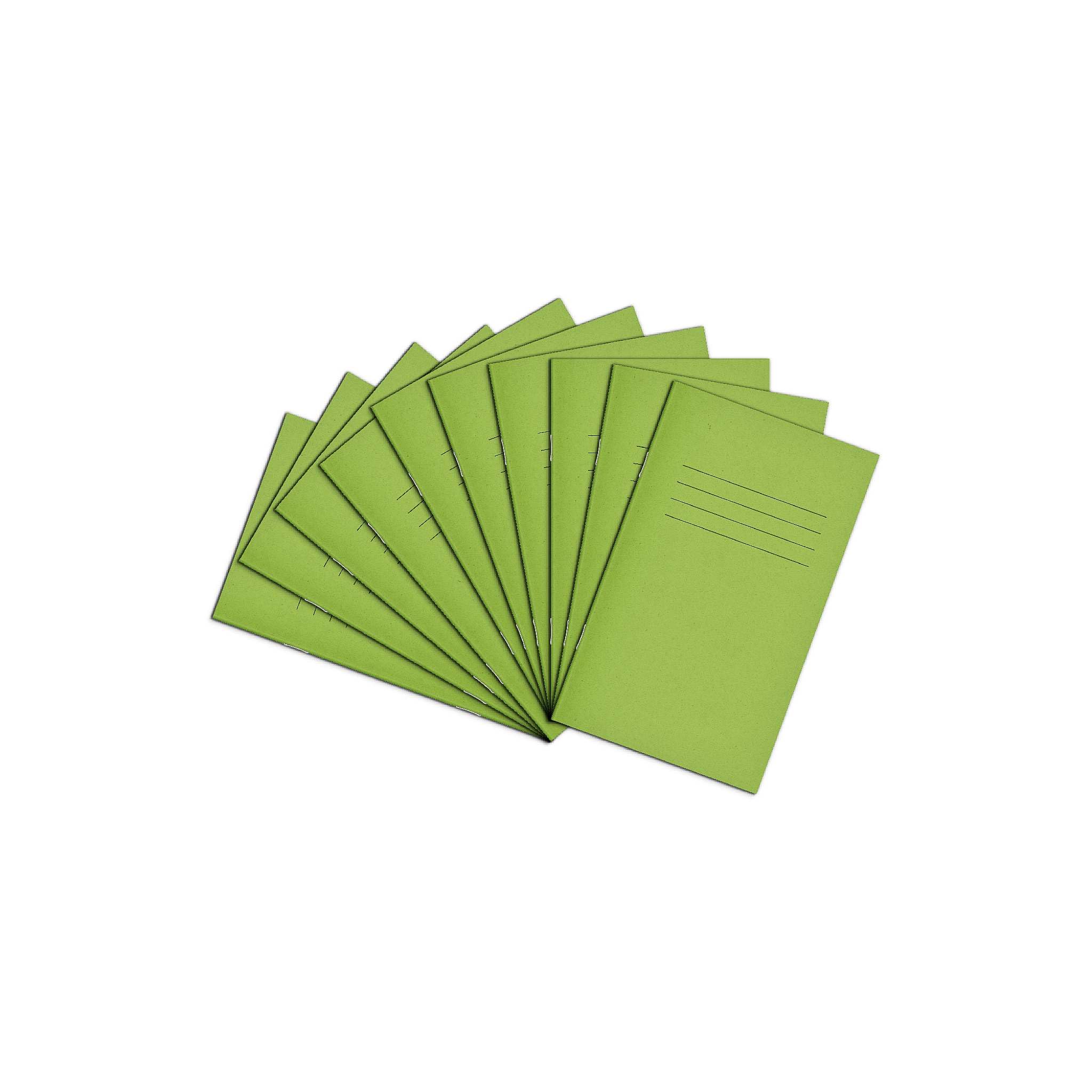 Rhino A6+ Exercise Books, 48-Page / 7mm Lined Paper Notebook, 10-Pack, Writing Book, Office & School Stationery Supplies, Light Green โ image 1