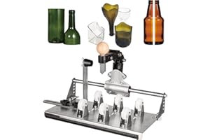 MiiMOO Glass Bottle Cutter - Professional DIY Glass Cutting Tool for Wine, Beer & Whiskey Bottles - Cuts Square, Round Bottles and Bottlenecks - Ideal for Crafting & Upcycling Projects