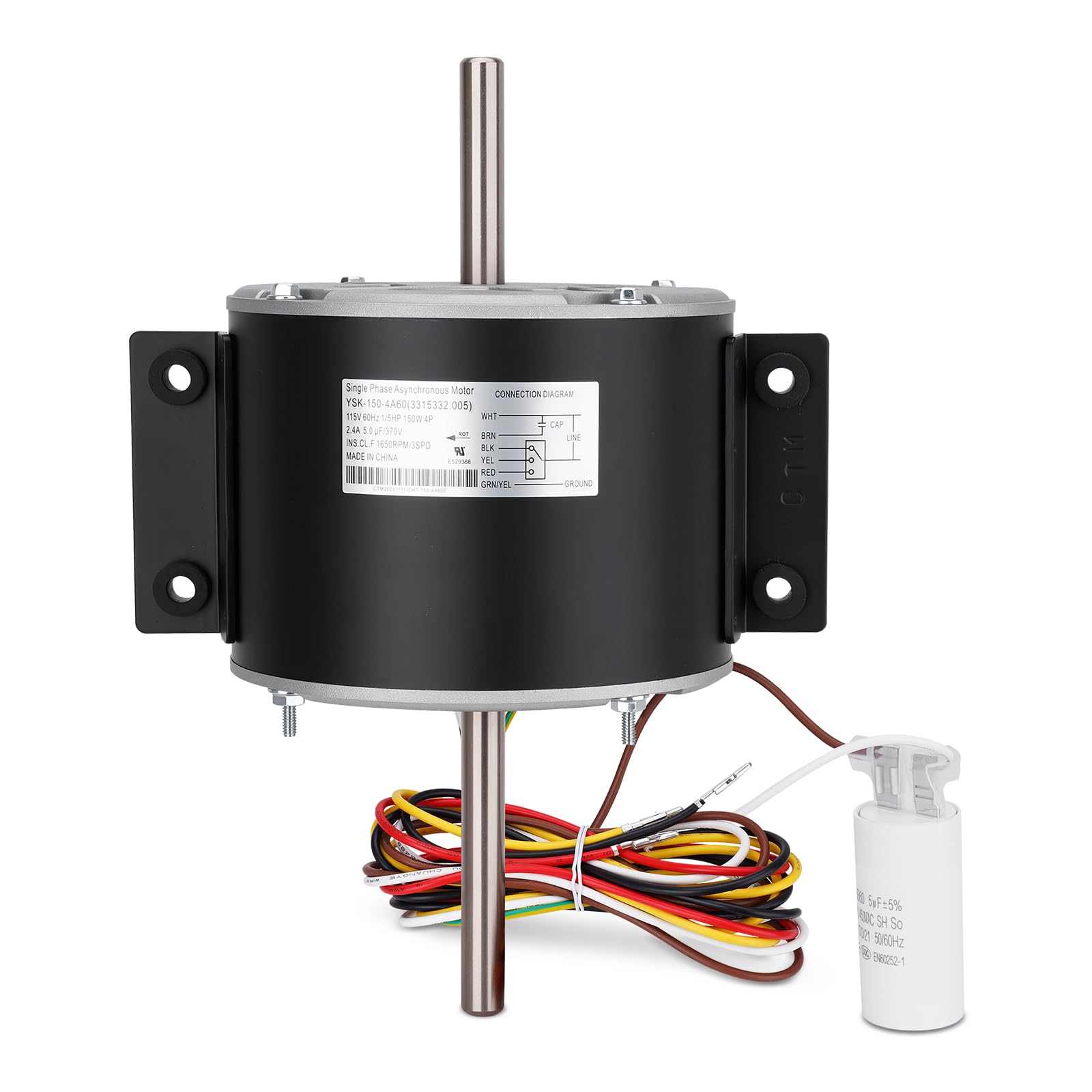 Photo 1 of RV AC Fan Motor Compatible with Genteq F48AF70A61 and Broad-ocen Air Condenser 3315332.005, Condenser Fan Motor Compatible with Dometic Brisk Air II Penguin B57915 B59516 B59146 B59186 B59196 B59530