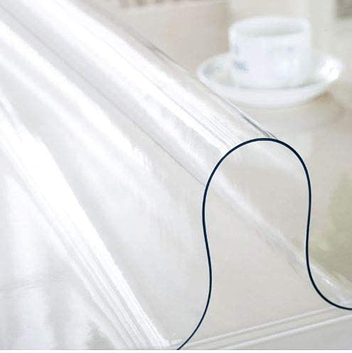 Clear Table Cover Protector, Desk Cover Plastic Table Protector